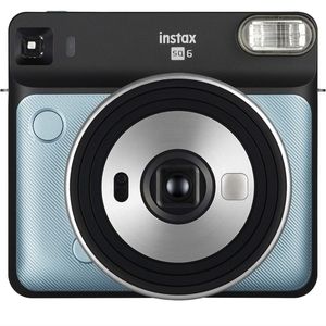 Fujifilm Instax Square SQ6 - Instant Film Camera - Aqua Blue and film bundle